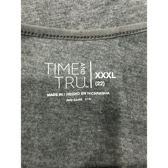 NWT Time And Tru Womens Grey Adjustable Spaghetti Strap Camisole Top SZ XXXLarge - Picture 4 of 9